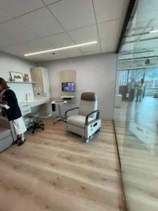 Healthcare furniture on display at Neocon 2025